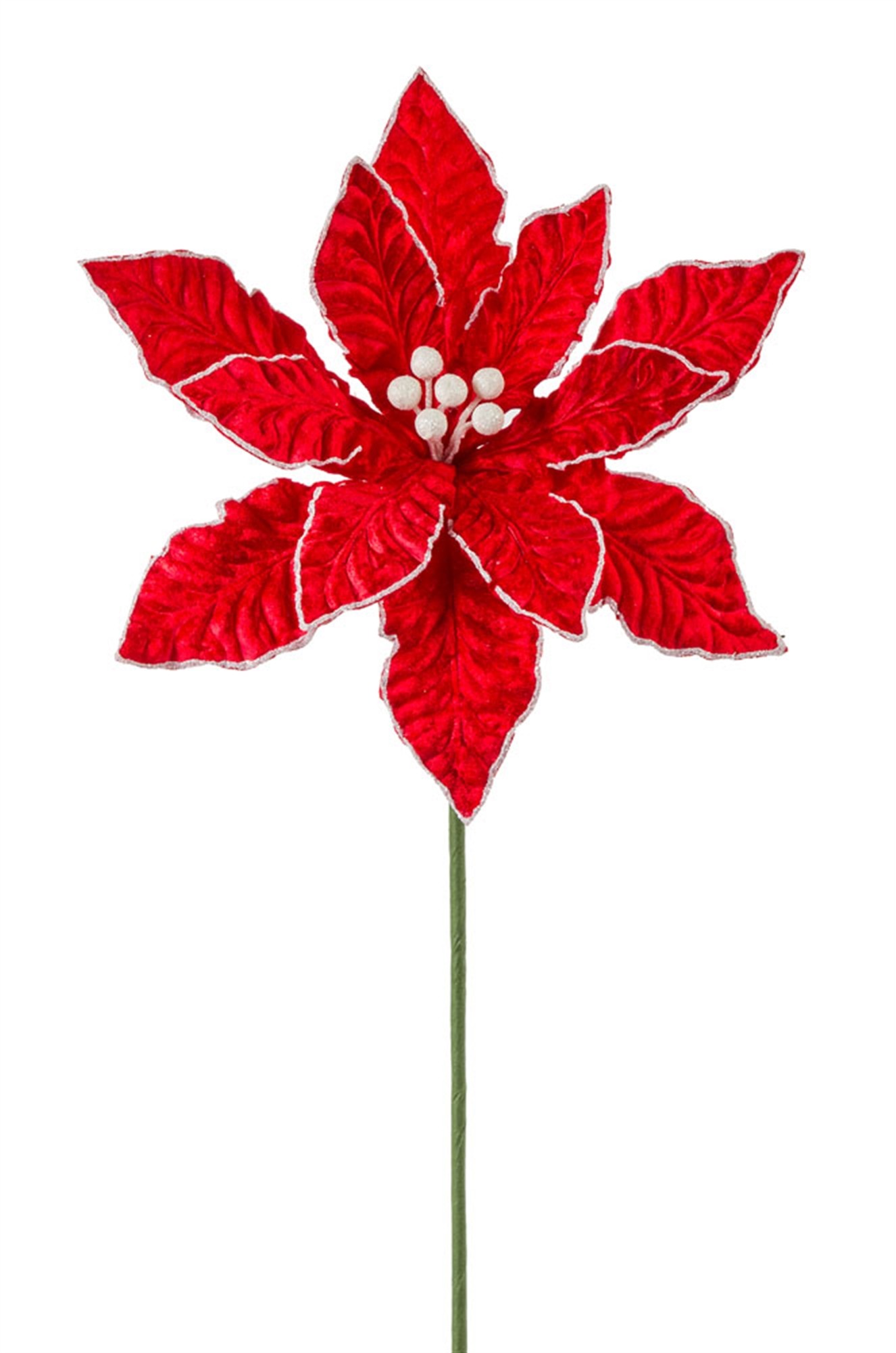 Poinsettia 23"H (Set of 12) Polyester