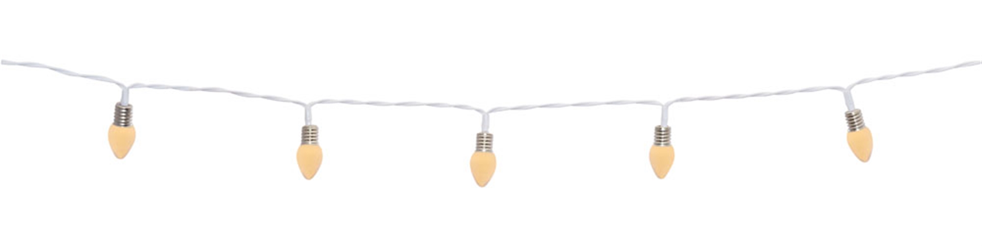 LED Light String 8'L (Set of 6) Plastic/Copper 6 Hr Timer 3 AA Batteries, Not Included