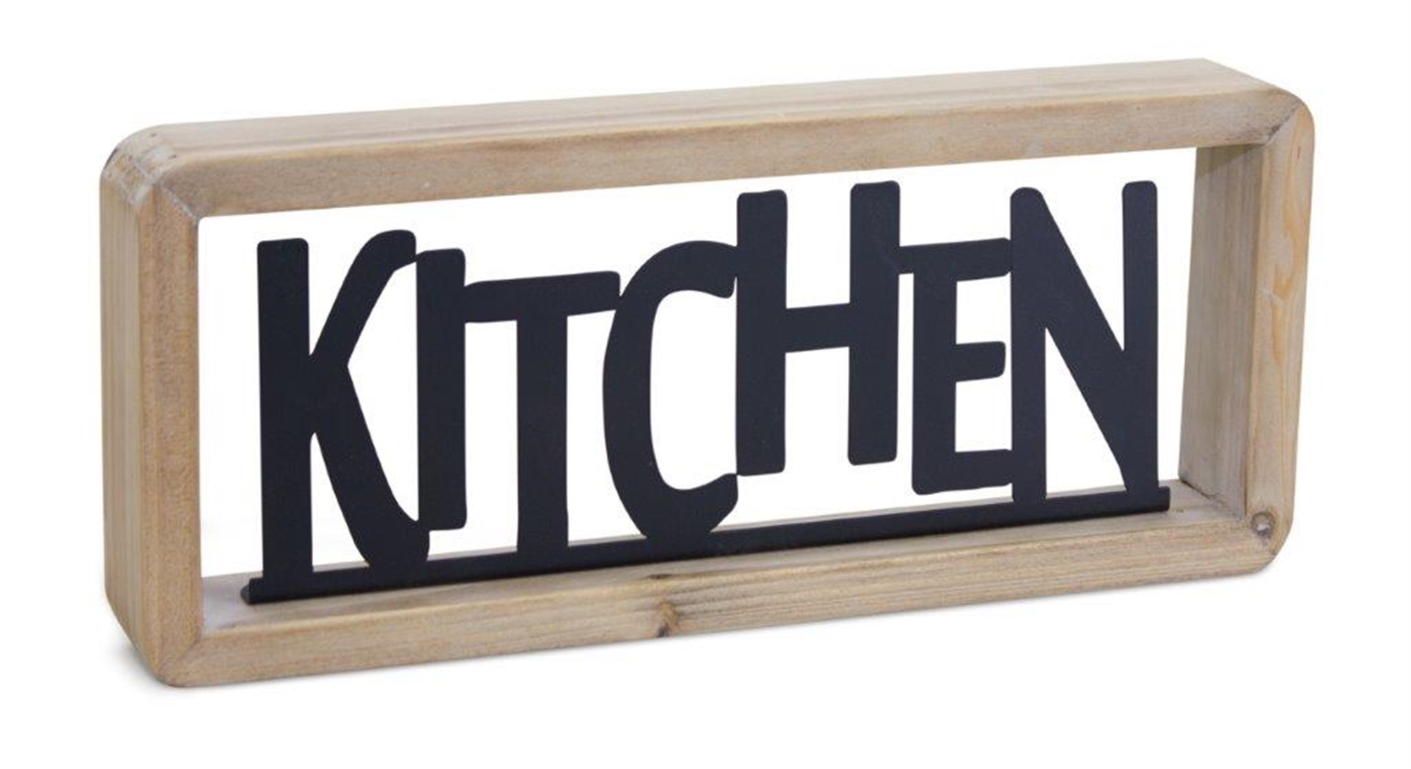 Kitchen Sign 11.75"L x 5"H Wood/Metal