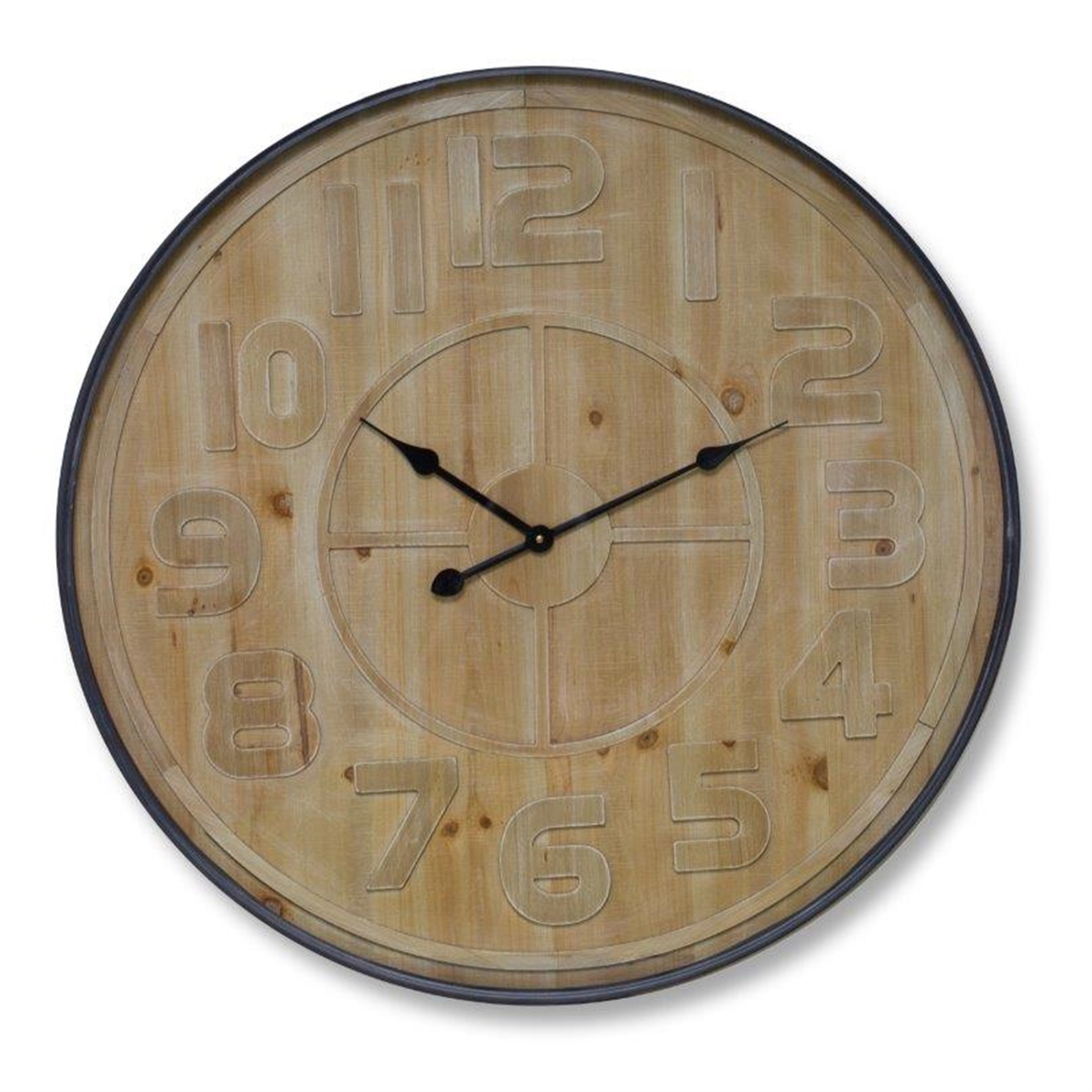 Wall Clock 31.5"D MDF/Iron