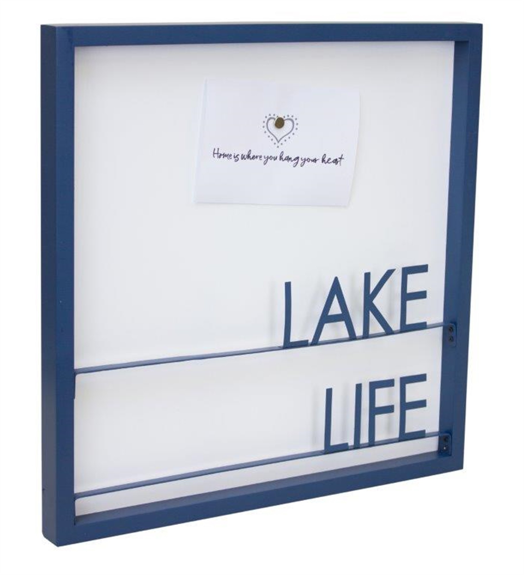 Lake Life Memo Board 15.75"SQ Metal/MDF