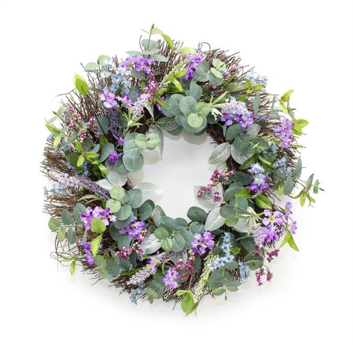 Mixed Wild Flower Wreath 24"D Polyester