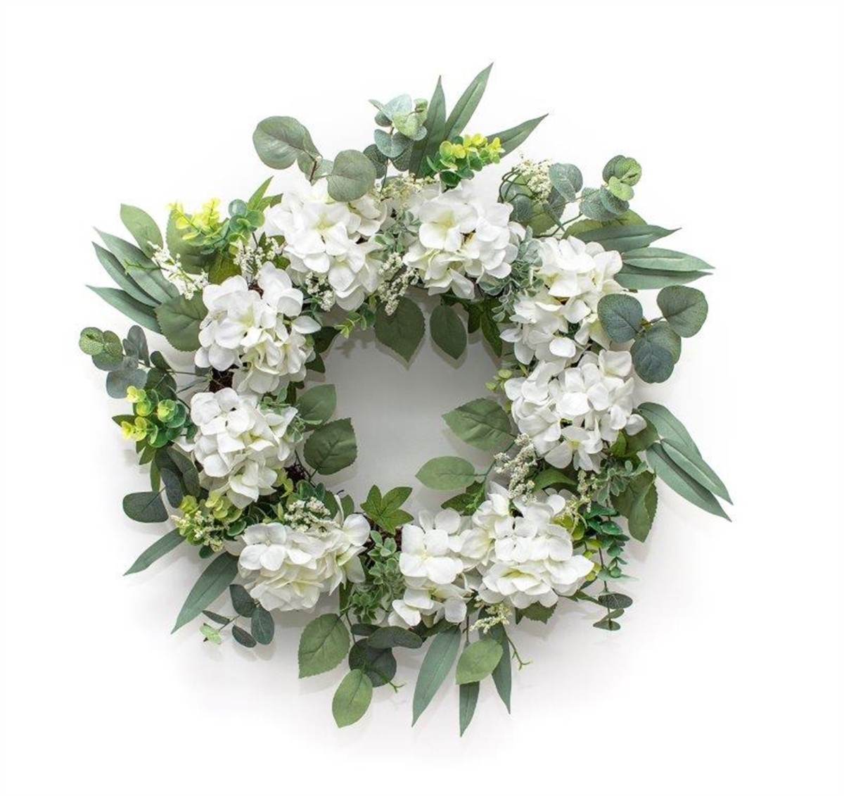 Hydrangea Wreath 24"D Polyester