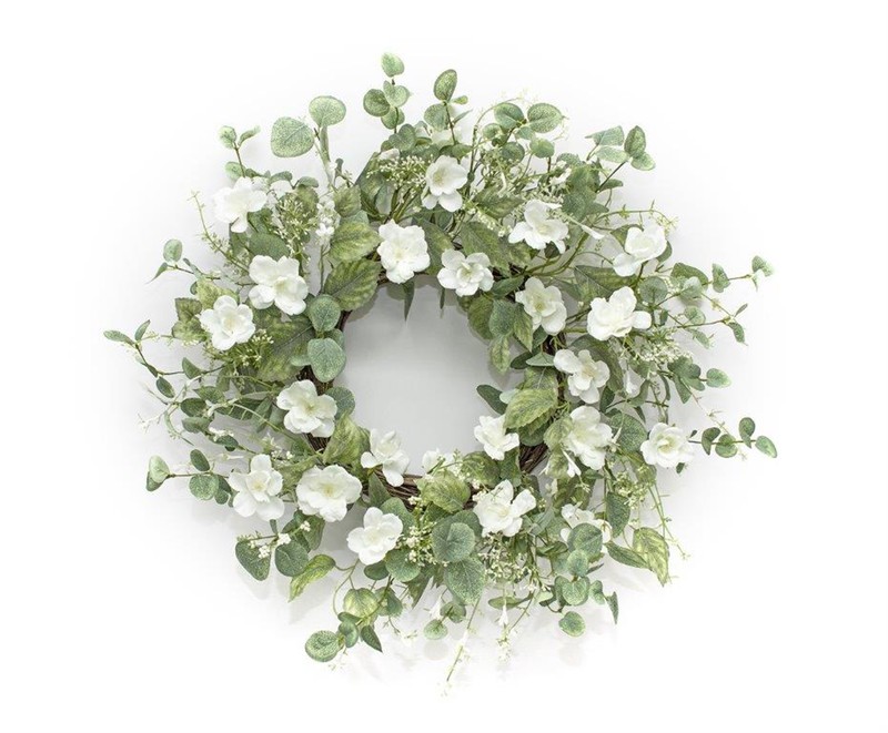 Floral Wreath 23"D Polyester