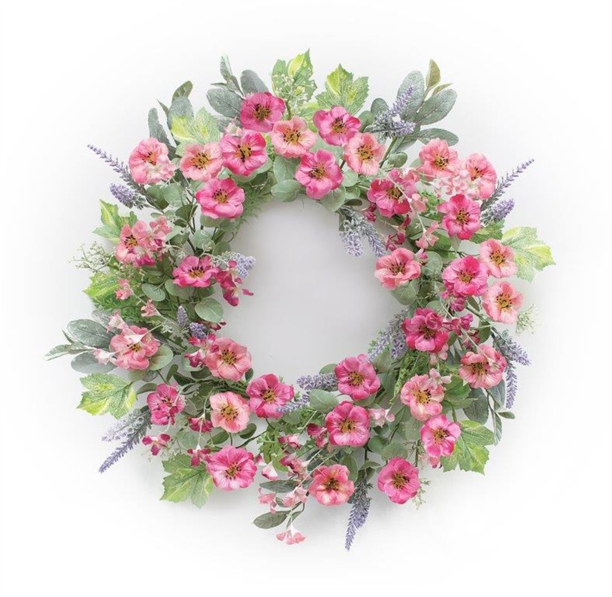 Floral Wreath 20"D Polyester/Plastic