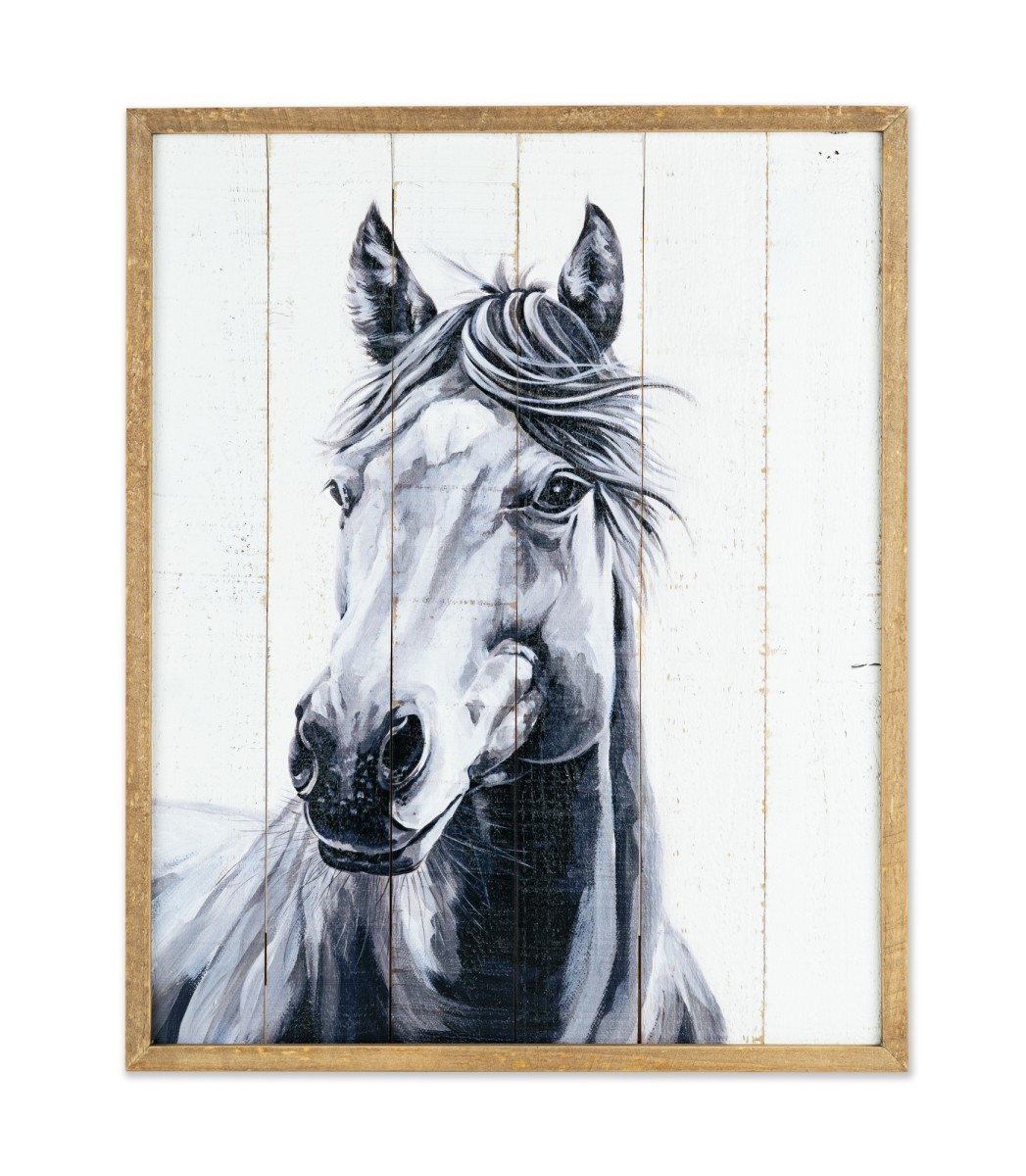 Horse Plaque 18"L x 22.25"H Wood