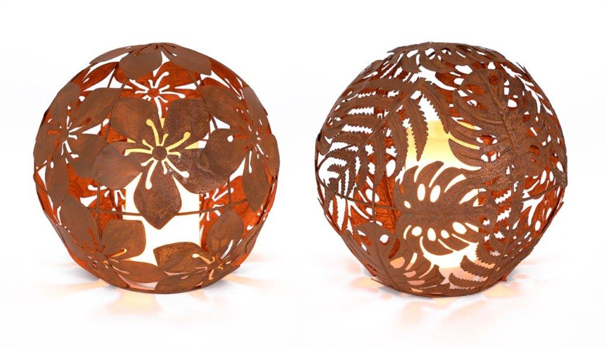 Votive Orb (Set of 2) 8"D Iron