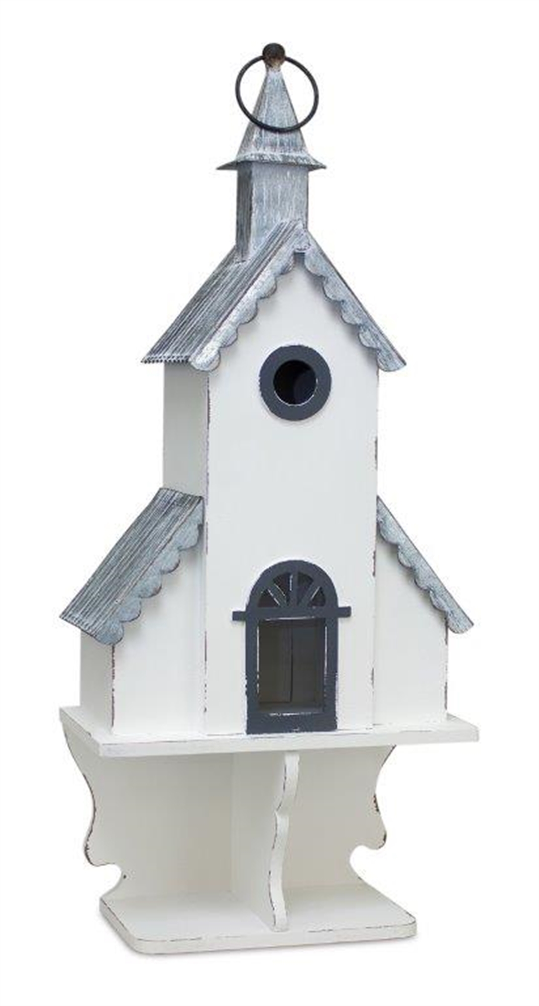 Church Bird House 10.5"L x 22.75"H Wood