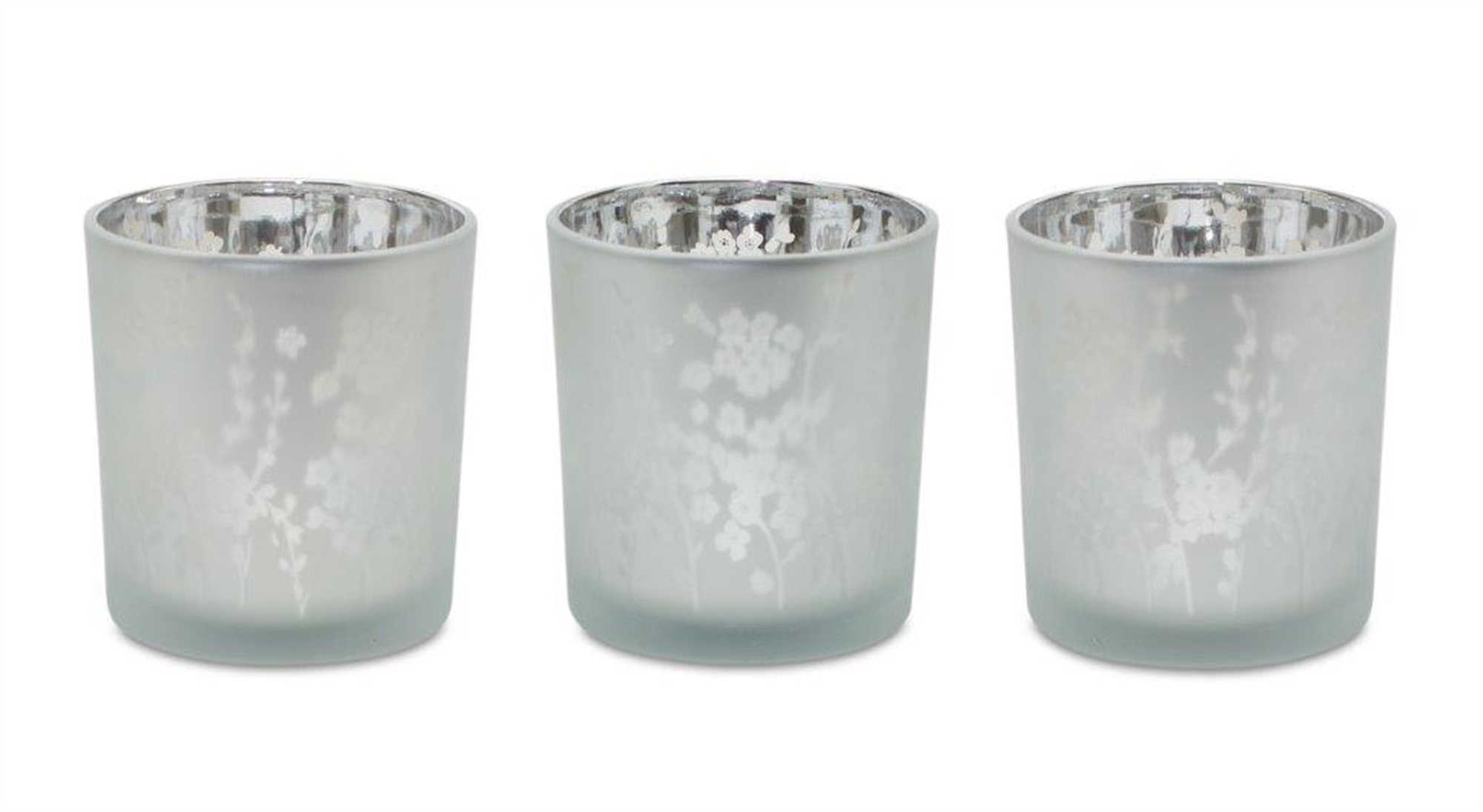 Votive Holder (Set of 3) 3"D x 3.25"H Glass