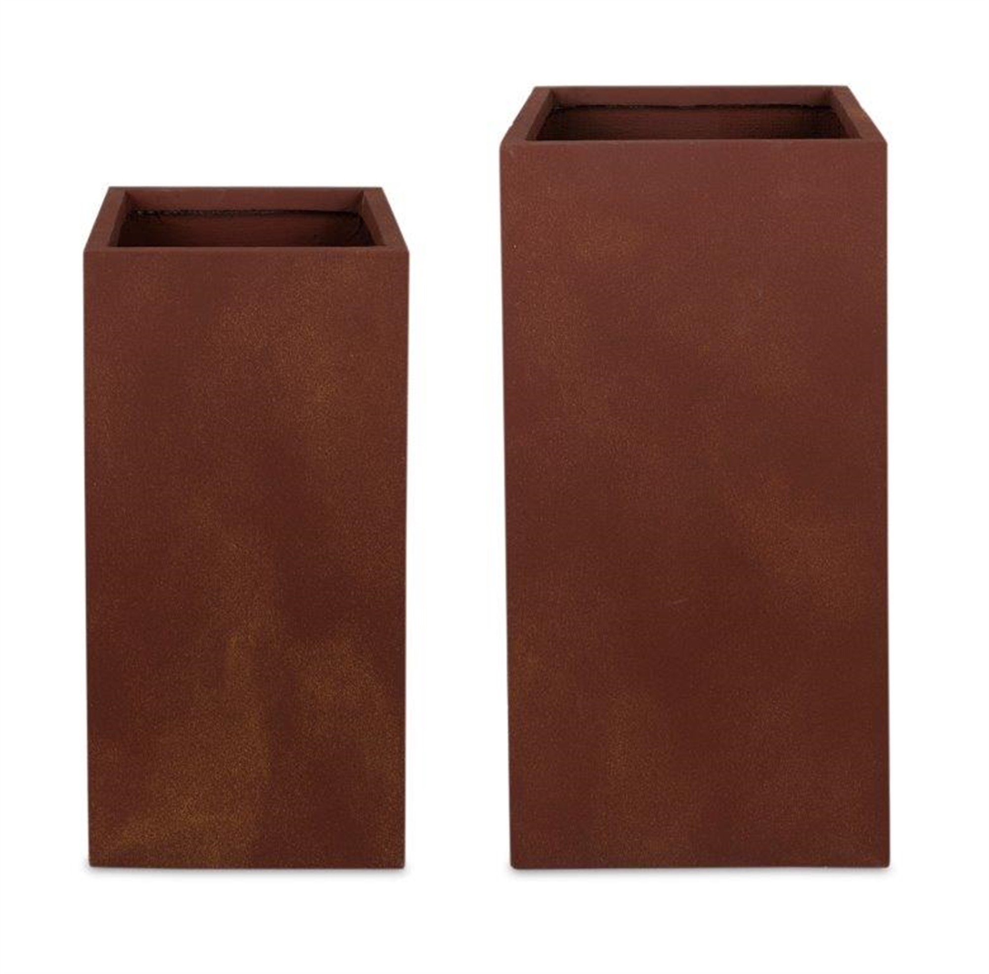 Planter (Set of 2) 13.5" x 27.5"H, 15.75" x 31.5"H MGO