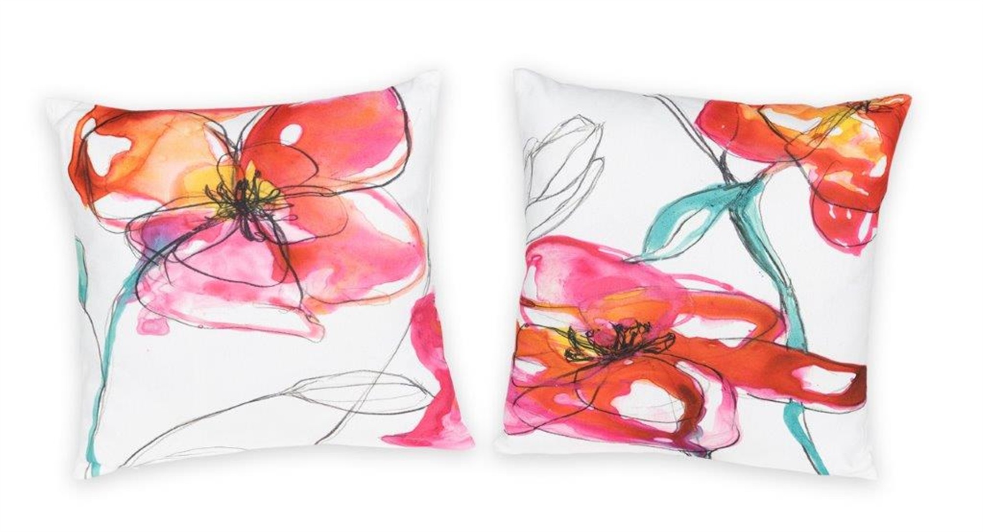 Pillow (Set of 2) 15.5" Polyester/Cotton