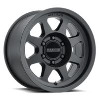 MR702, 17X8.5, 0MM OFFSET, 5X5, 71.5MM CENTERBORE, MATTE BLACK