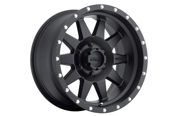 BRNC 17X8.5 THE STANDARD 6X5.5 5.7IN B/S 25 O/S MATTE BLACK