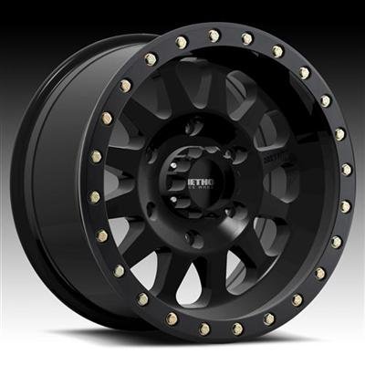 15X8 DOUBLE STANDARD 5X4.5 BP 3.5IN B/S -24 O/S - MATTE BLACK