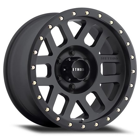 17X8.5 GRID 5X5.5 4.75IN B/S 0 O/S MATTE BLACK