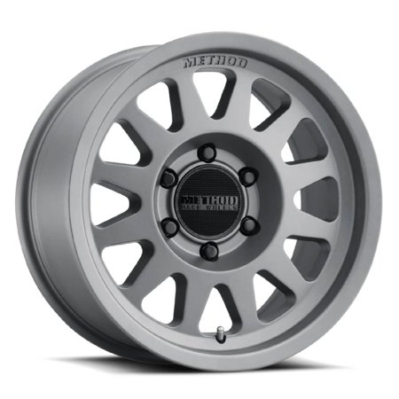 MR704,17X8.5,0MM OFFSET,5X5,71.5MM CENTERBORE,MATTE TITANIUM