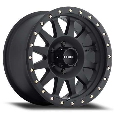 18X9 DOUBLE STANDARD 5X5 BP 4.5IN B/S -12 O/S - MATTE BLACK