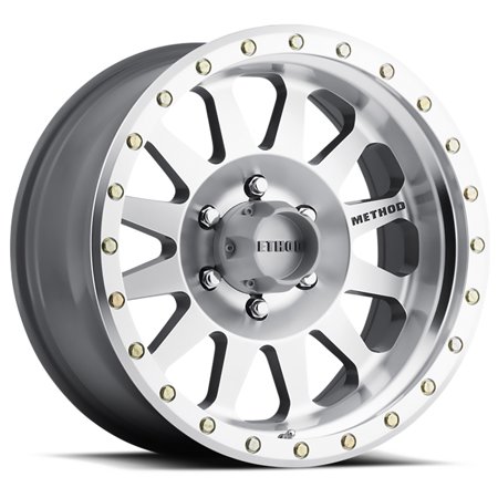 20X10 DOUBLE STANDARD, -18MM OFFSET, 6X135, 94MM CENTERBORE, MACHINED/CLEAR COAT