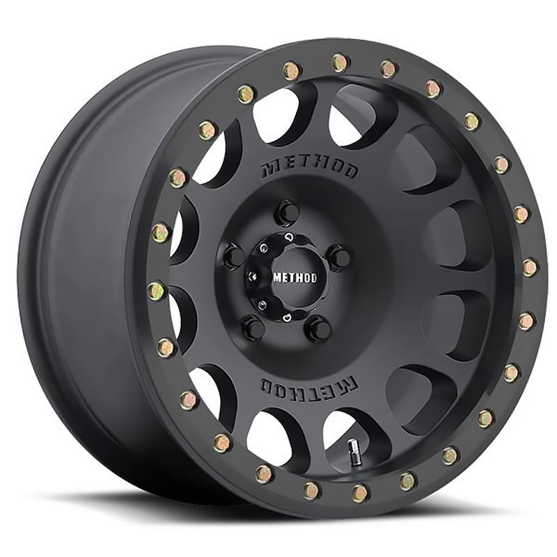 MR105 BEADLOCK WHEEL 17X8.5 4.75IN B/S 0MM O/S 8X6.50 BP MATTE BLACK FINIS