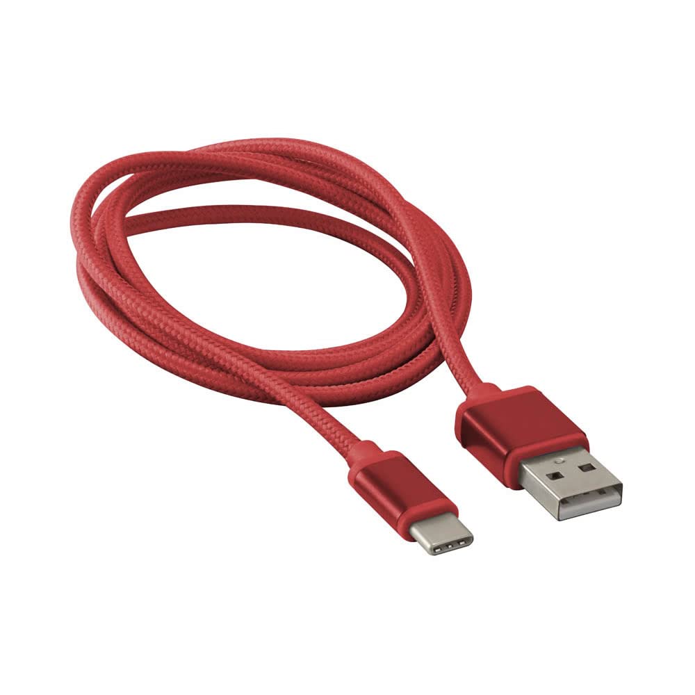 RED USB TYPE C CABLE 3FT
