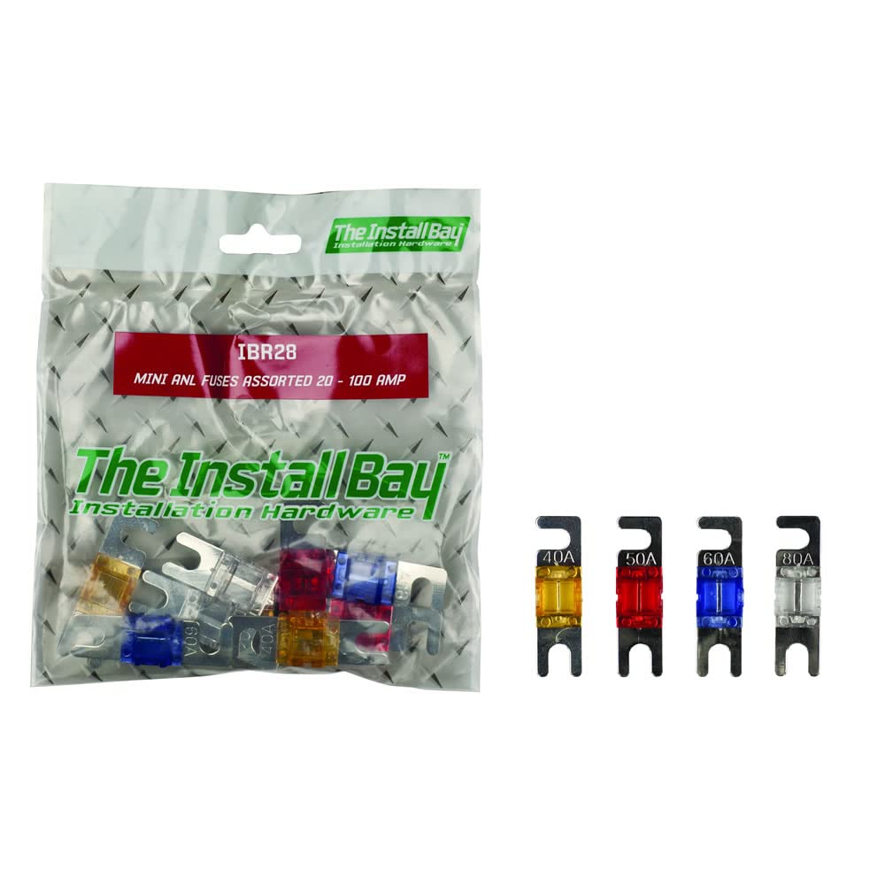 ASSORTED MINI ANL FUSES  2EA 20/40/60/80 AMP  RETAIL PACK