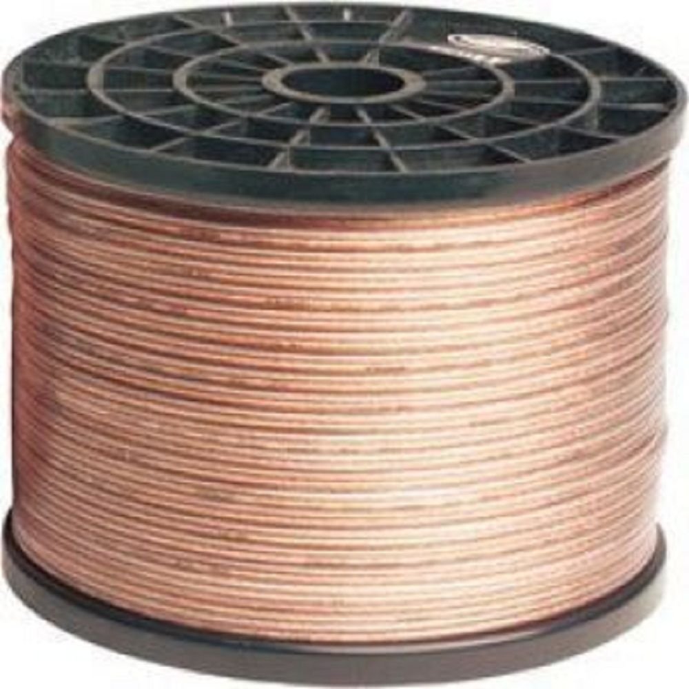 SPEAKER WIRE 12 GAUGE CLEAR  COIL OF 500 FEET