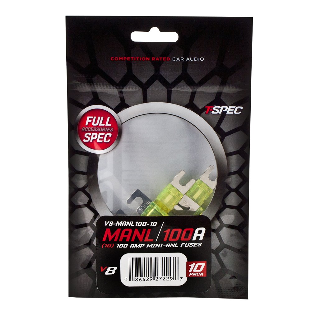 MINI ANL FUSES V8 SERIES NICKEL PLATED10 PACK