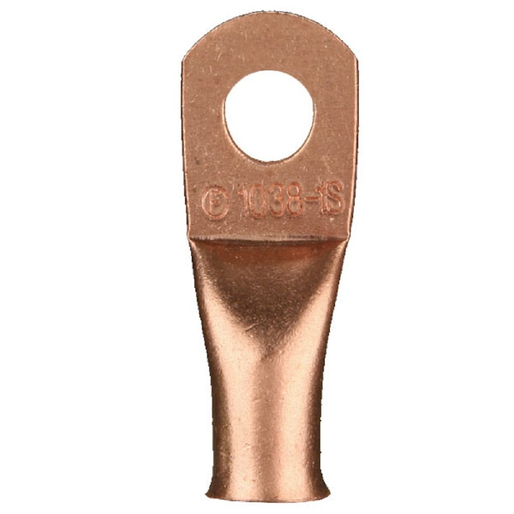 Metra IB Copper Uninsulated Ring Terminal 2/0 Gauge 1/4 inch ( Bag of 5 )