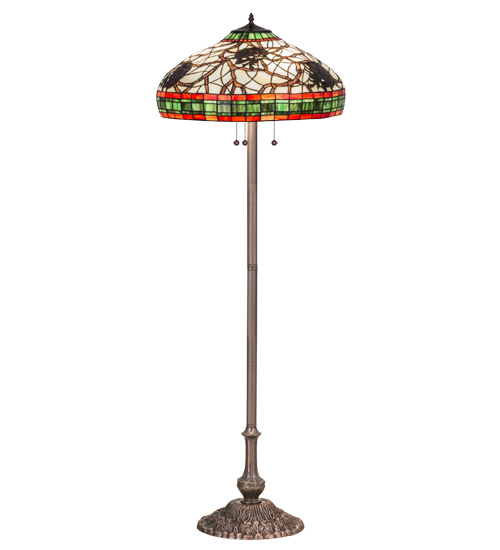 61" High Tiffany Pinecone Floor Lamp