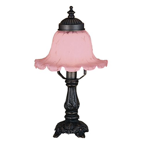 12.5"H Bell Pink Mini Lamp