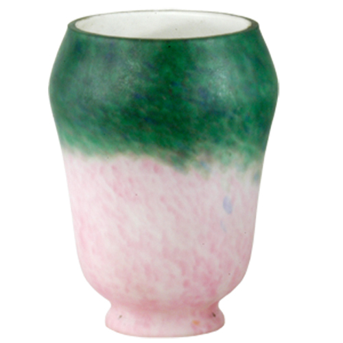 4"W Pink/Green Grape Pate-De-Verre Shade