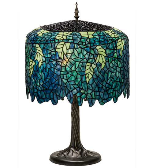 28" High Tiffany Wisteria Table Lamp