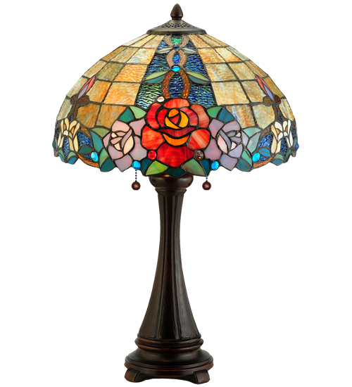 25"H Rose Vine Table Lamp