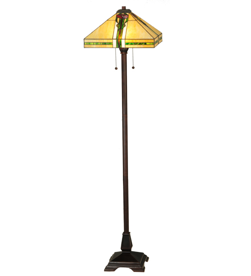 62"H Parker Poppy Floor Lamp
