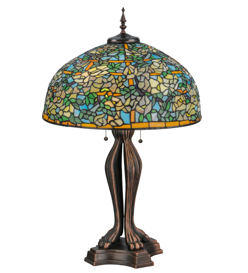 36"H Tiffany Laburnum Trellis Table Lamp