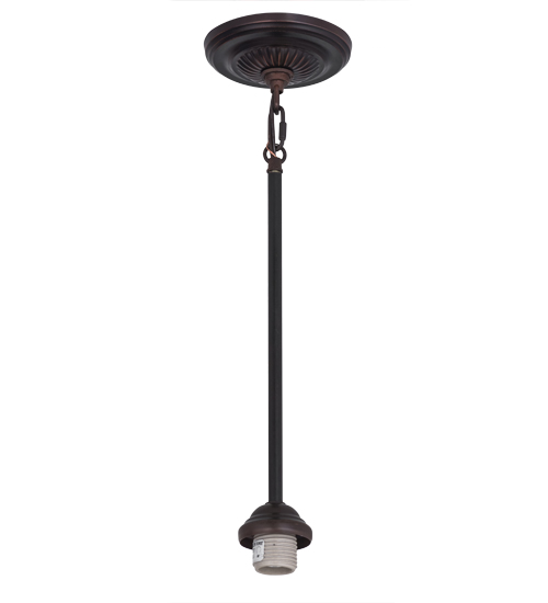 5"W Mahogany Bronze 1 Light Pendant Hardware