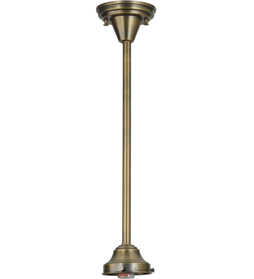 5"W Antique Brass 1 Light Pendant Hardware