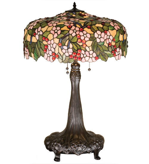31"H Tiffany Cherry Blossom Table Lamp