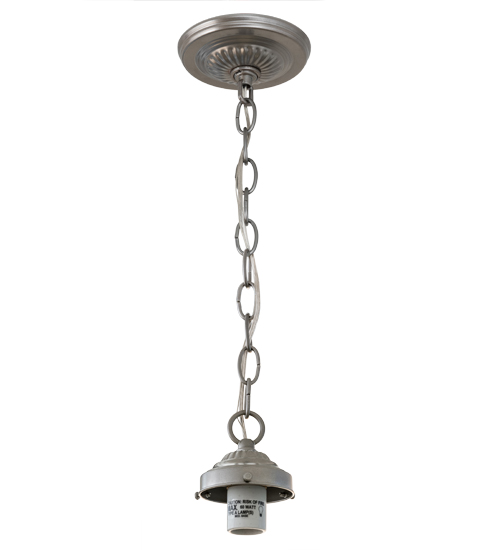 5"W Nickel 1 Light Pendant Hardware