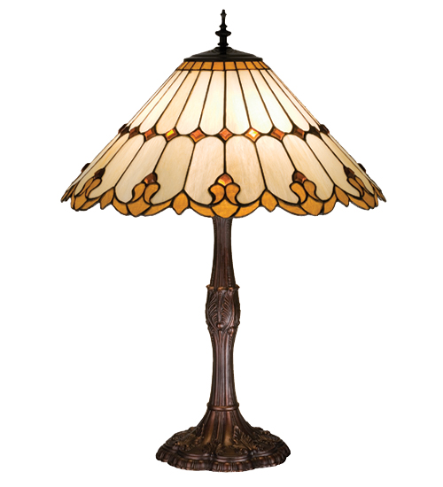 28.5"H Nouveau Cone Table Lamp