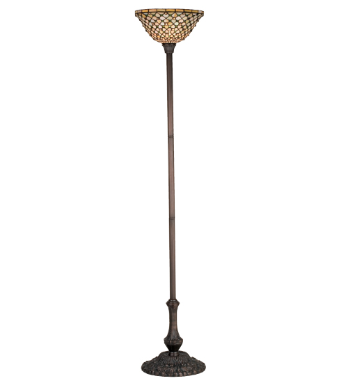 72.5"H Diamond & Jewel Torchiere