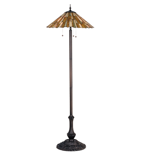 63"H Delta Jadestone Floor Lamp