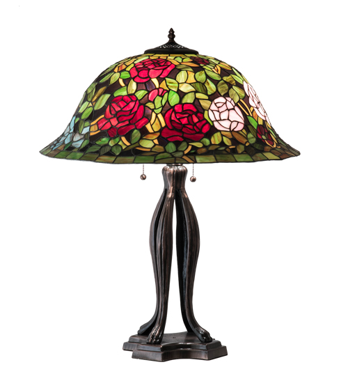 30" High Tiffany Rosebush Table Lamp