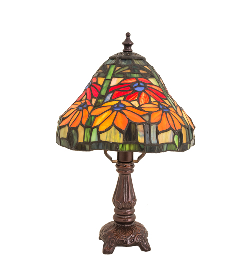 13" High Poinsettia Mini Lamp