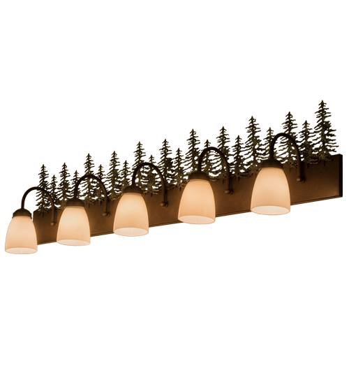 48"W Tall Pines 5 Light Vanity Light