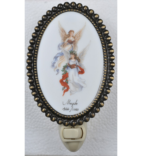 3.5"W Christmas Caroling Angels Night Light