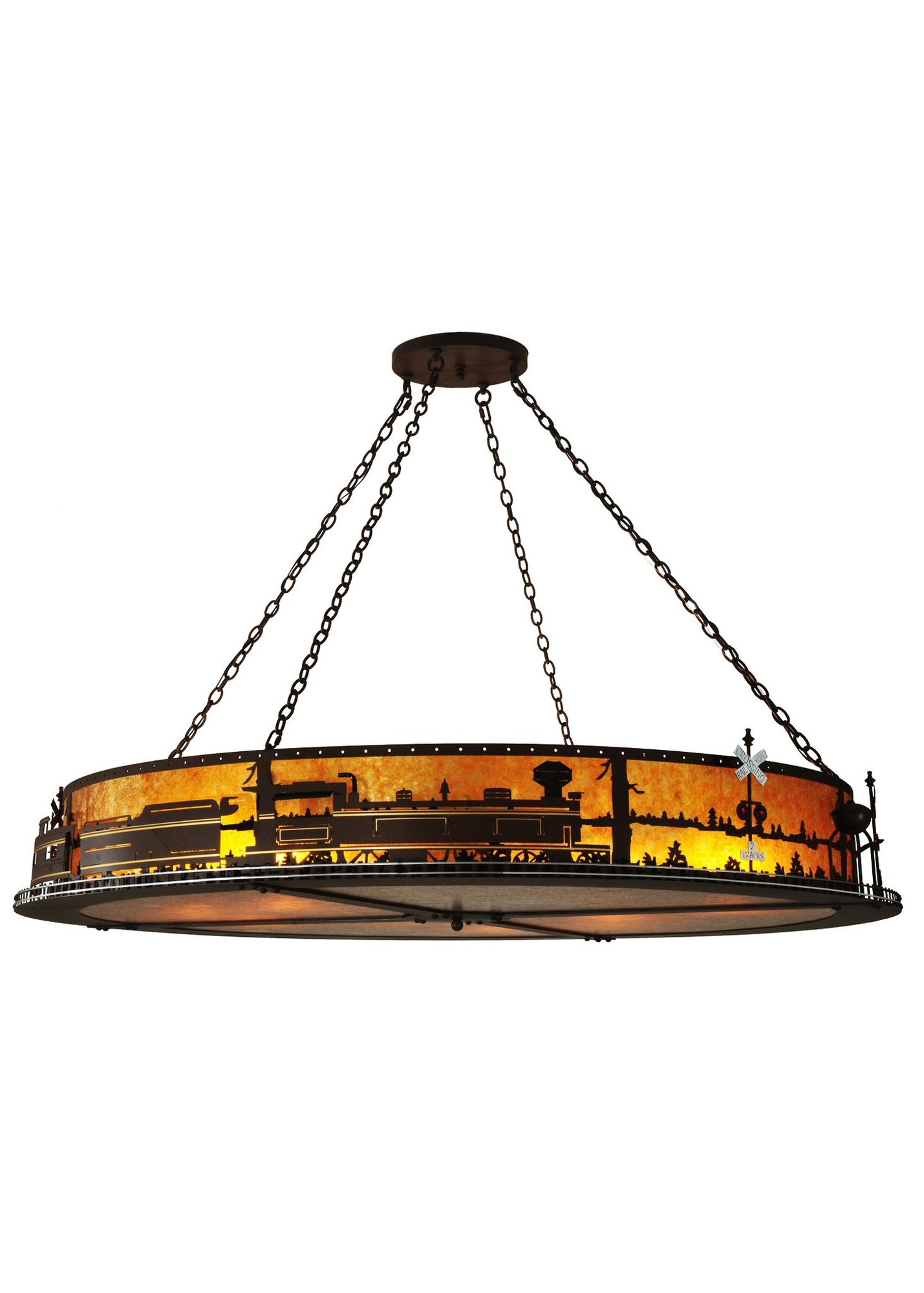 72"W Train Inverted Pendant