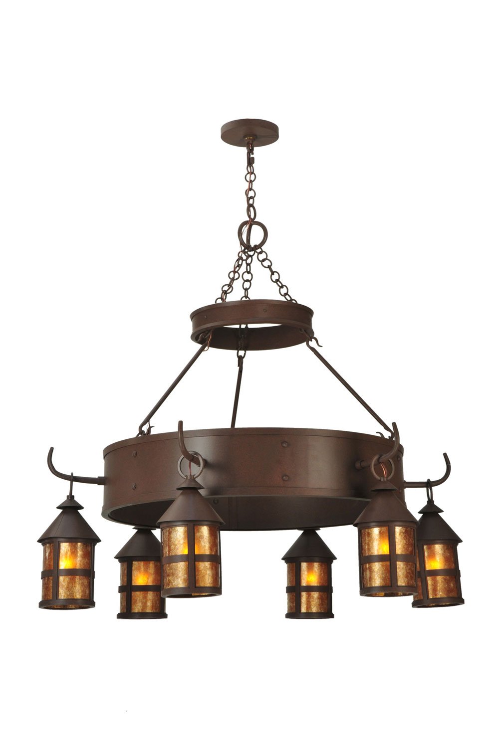 47"W Aberdeen 6 Light Chandelier