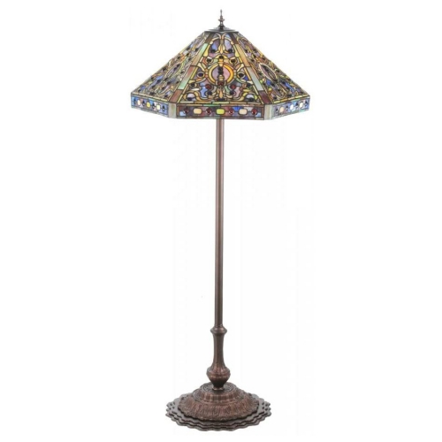 58"H Tiffany Elizabethan Floor Lamp