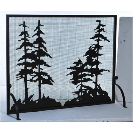 50" Wide X 38" High Tall Pines Fireplace Screen